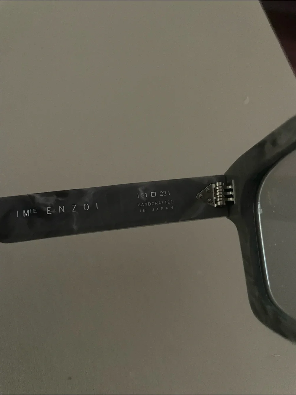 Marbled Gray Square Sunglasses - Gray Lenses